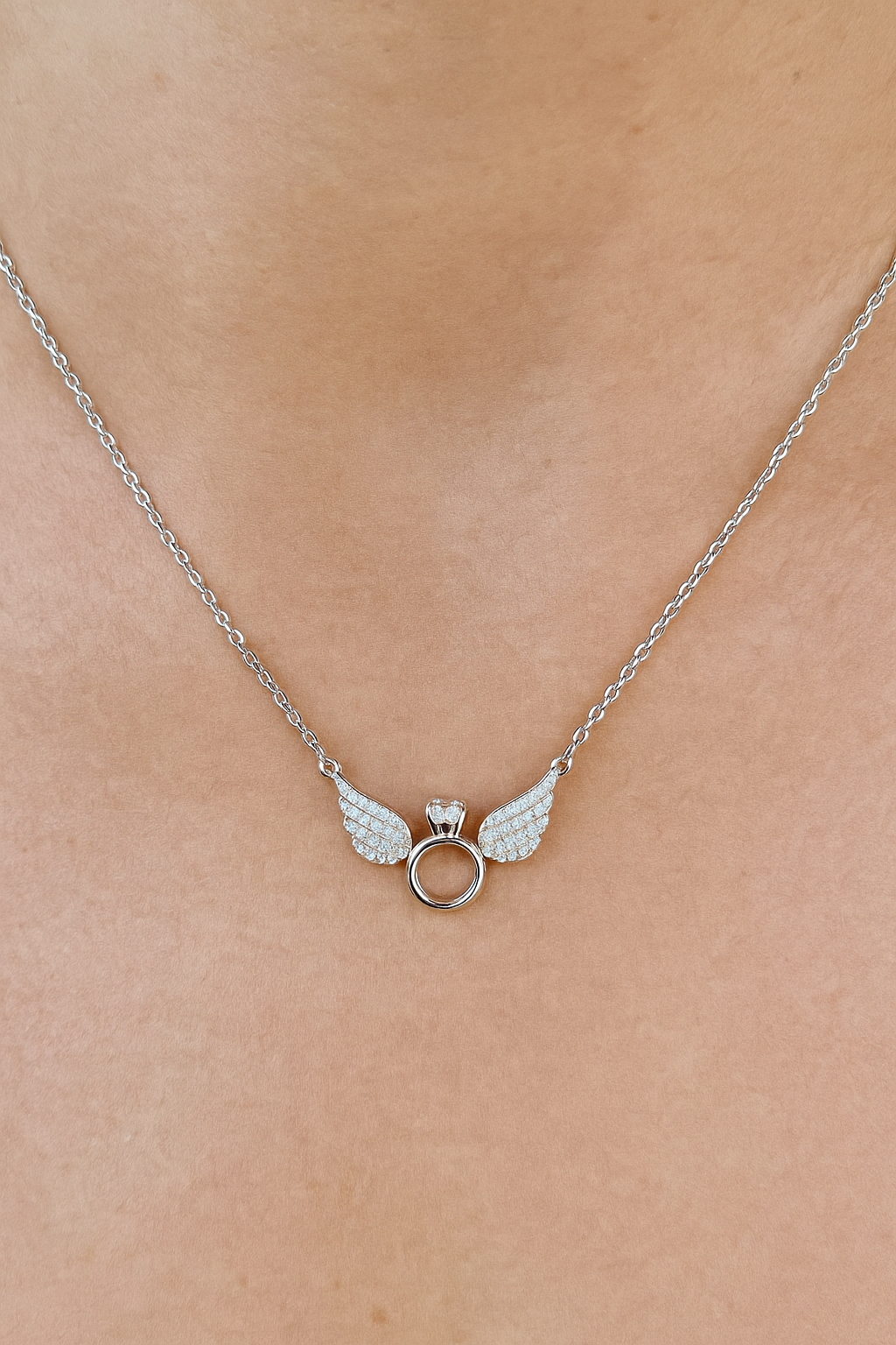 Angel Wing Halo Pendant