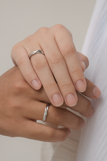 Silver Forever Couple Bands