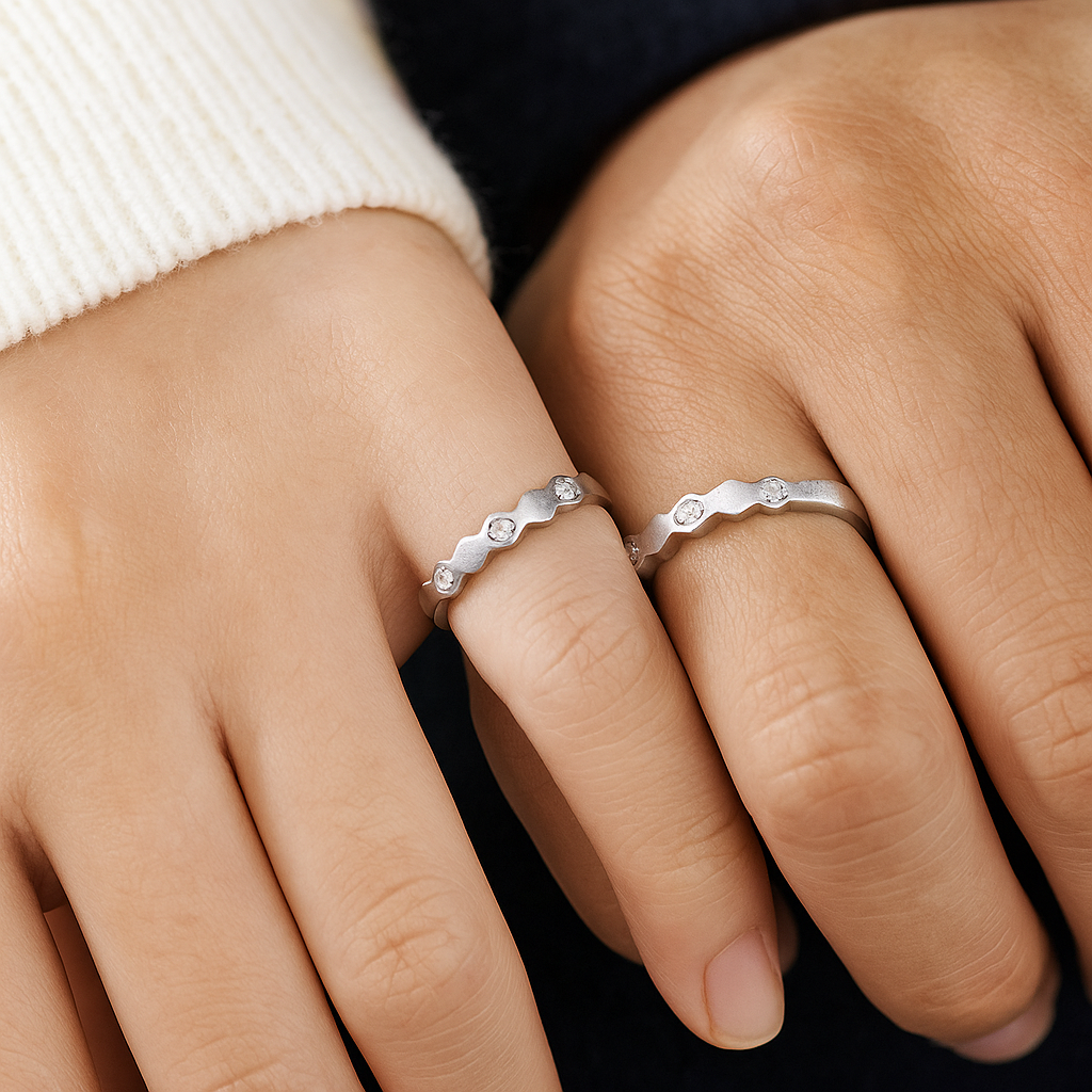 Silver Companion Couple Band