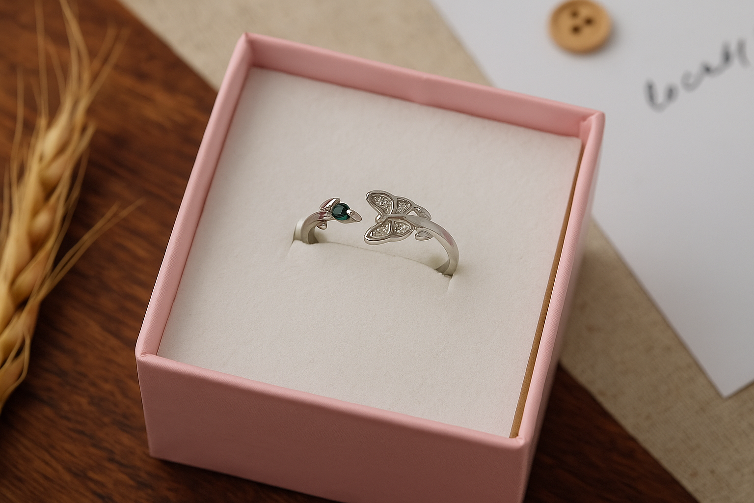 Butterfly Blossom Adjustable Ring