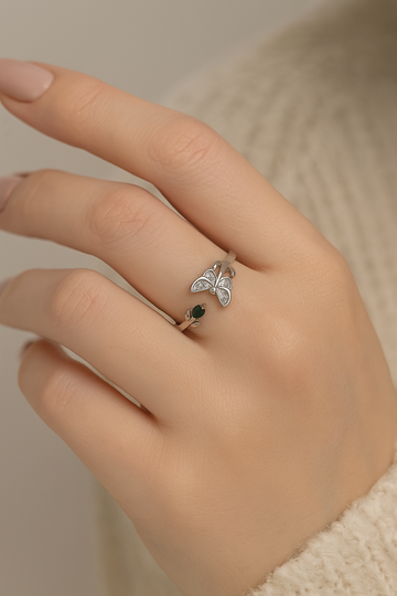 Butterfly Blossom Adjustable Ring