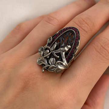 Vintage Silver Bird Ring