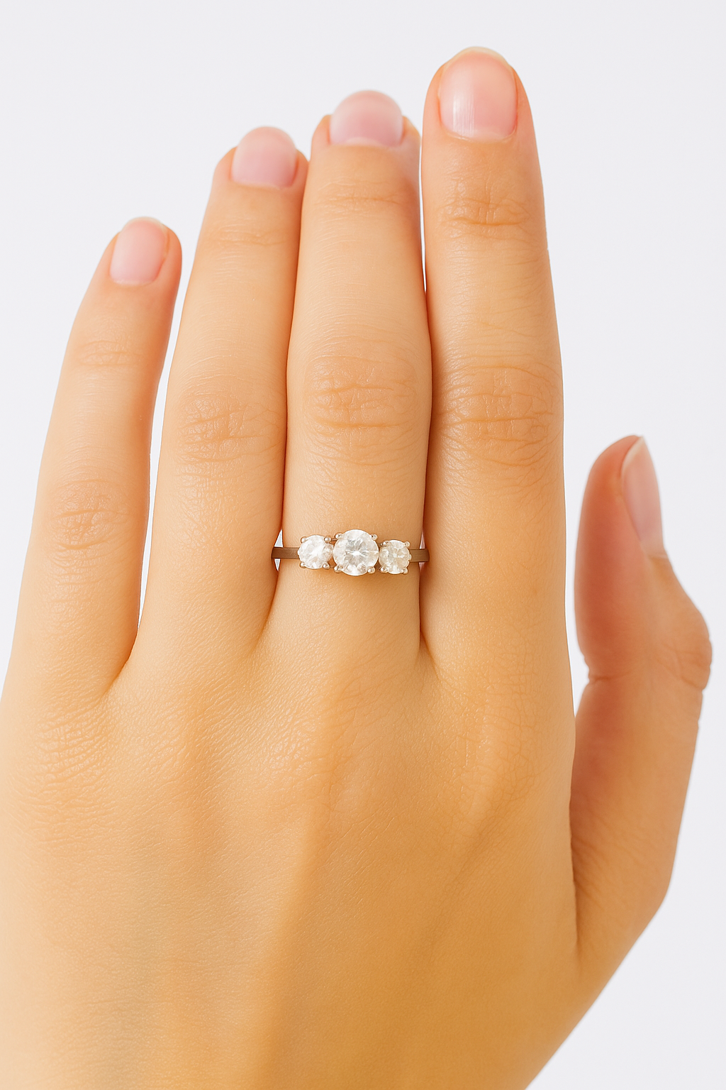 Silver Solitaire Grace Ring