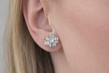 Regal Square Cluster Studs
