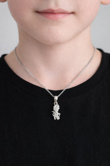 Bal Hanuman Silver Pendant
