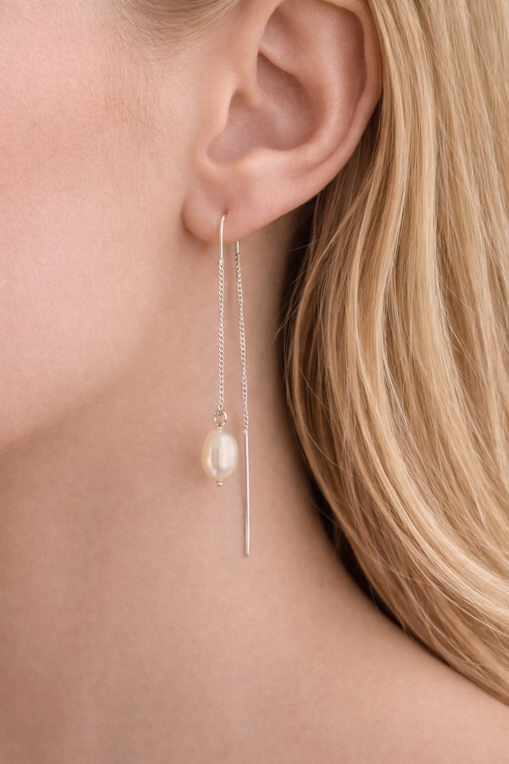 Pearl Thread Grace Earrings