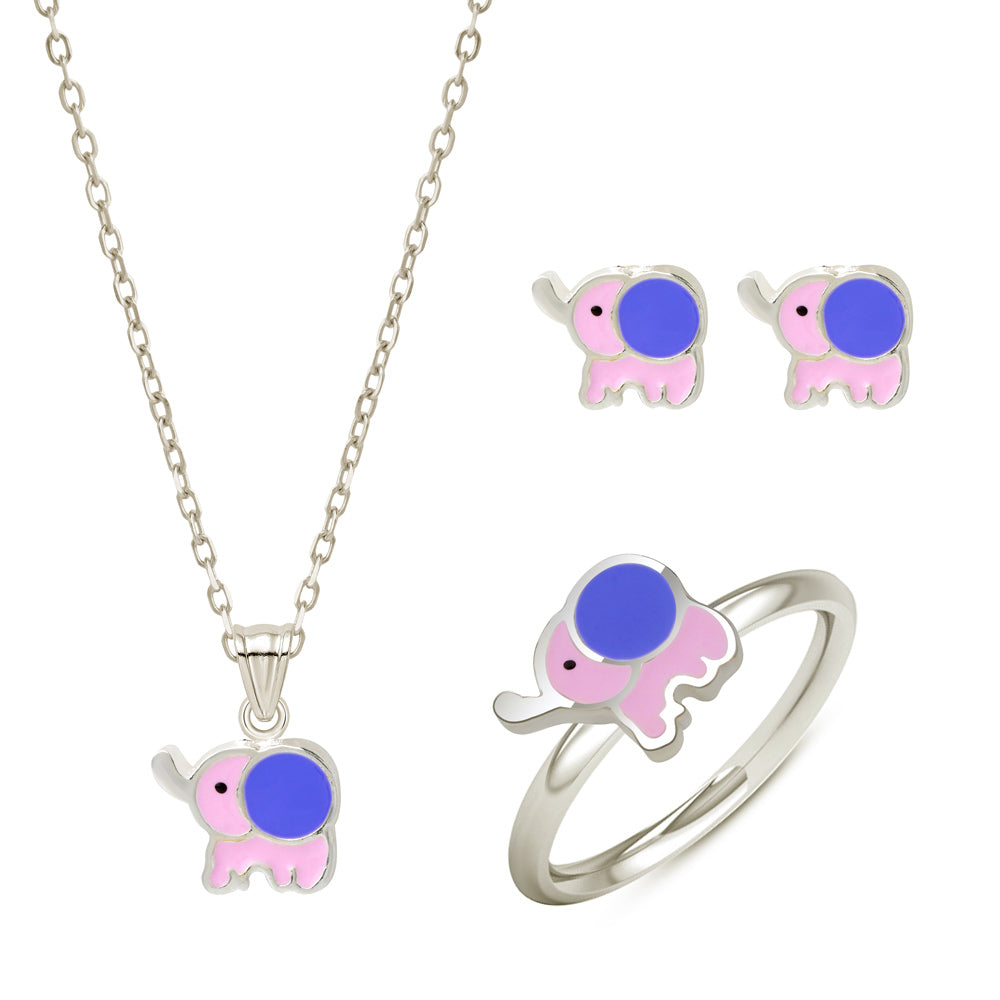 Silver Baby Elephant Pendant