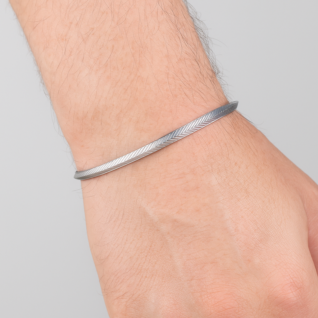 Silver Classic Warrior Kada